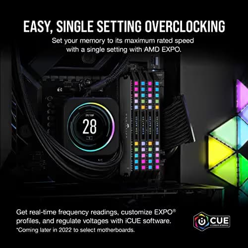 Corsair Dominator RGB Gray / Black DDR5-5600 CL36 32GB (2x16GB) image