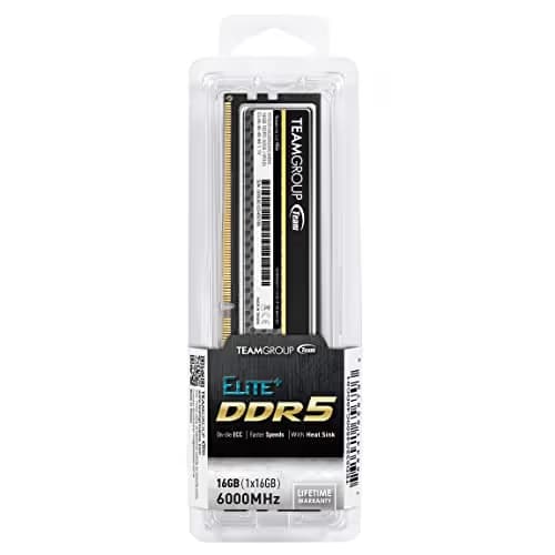 TEAMGROUP Elite Black DDR5-6000 CL40 16GB (1x16GB) image