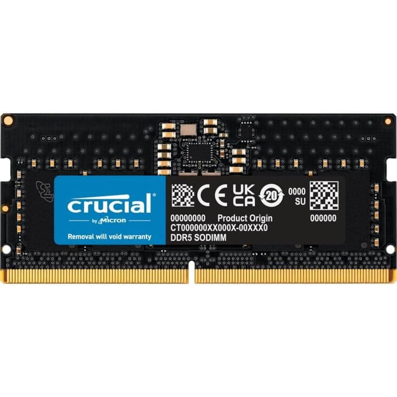 Crucial CT8G56C46S5 Black SODIMM DDR5-5600 CL46 8GB (1x8GB) image