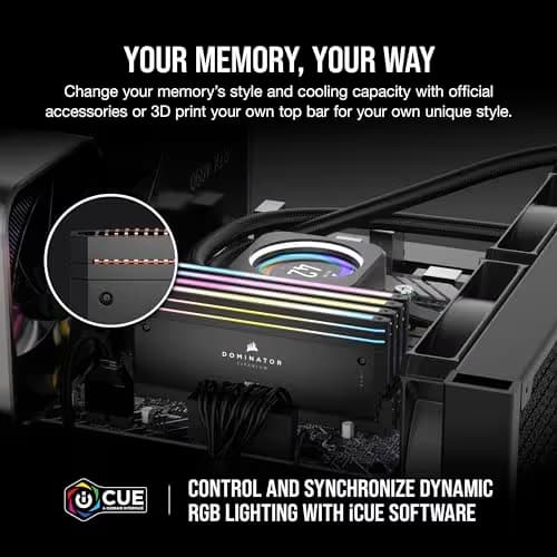 Corsair Dominator Titanium Black DDR5-6400 CL32 32GB (2x16GB) image