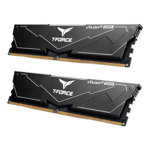TEAMGROUP T-Force Vulcanα Black DDR5-6000 CL38 32GB (2x16GB) image