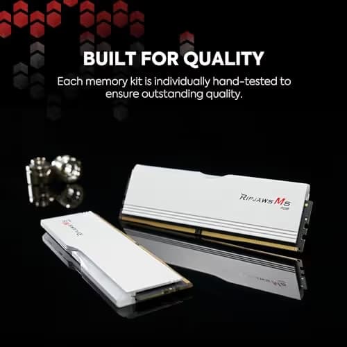 G.Skill Ripjaws M5 RGB DDR5-6400 CL32 96GB (2x48GB) White image