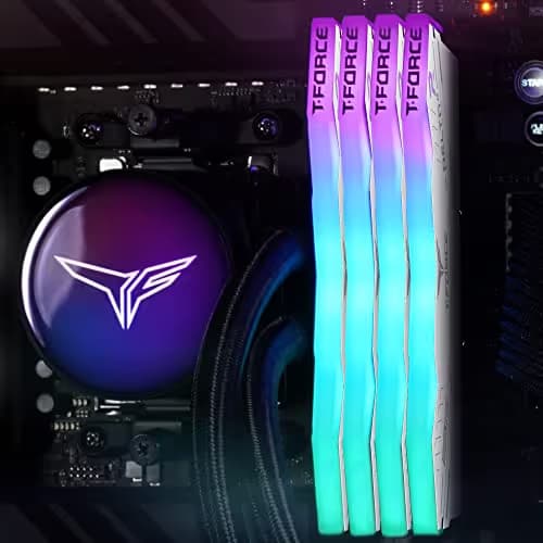 TEAMGROUP T-Force DELTAα RGB White DDR5-5600 CL40 32GB (2x16GB) image