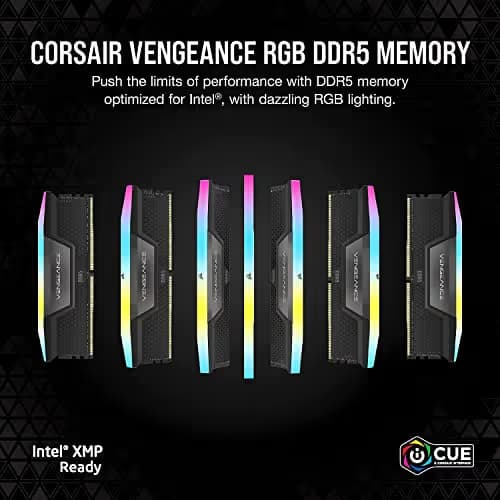 Corsair Vengeance RGB Black / Silver DDR5-6000 CL36 48GB (2x24GB) image