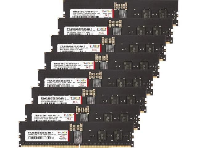 V-Color TRA516G72S834O Black Registered DDR5-7200 CL34 128GB (8x16GB) main image