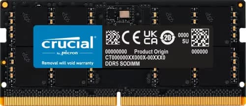 Crucial CT16G52C42S5 Black SODIMM DDR5-5200 CL42 16GB (1x16GB) main image