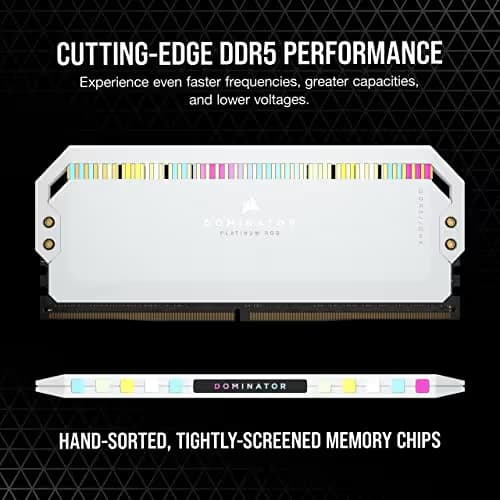 Corsair Dominator Platinum RGB White DDR5-6200 CL36 32GB (2x16GB) image