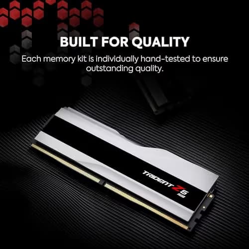 G.Skill Trident Z5 RGB White / Black DDR5-7600 CL38 48GB (2x24GB) image