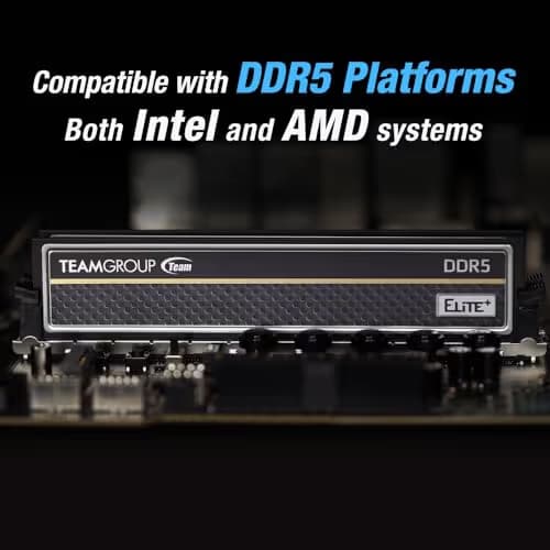 TEAMGROUP Elite Plus Black DDR5-4800 CL40 32GB (1x32GB) image
