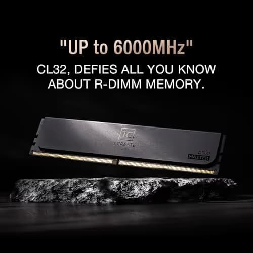 TEAMGROUP T-Create Master Registered Black DDR5-6000 CL32 64GB (4x16GB) image