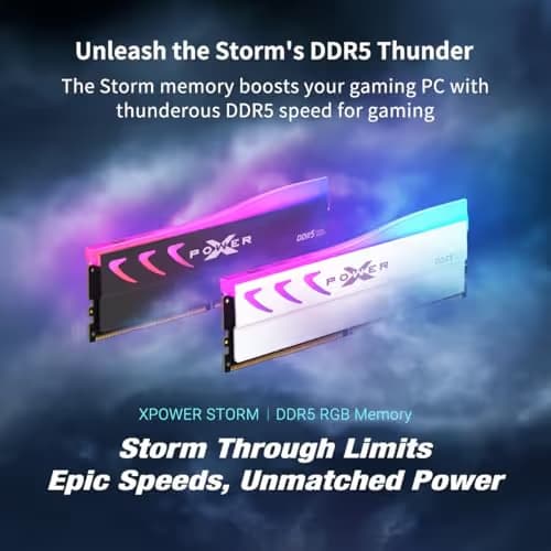 Silicon Power XPOWER Storm RGB Black DDR5-6400 CL32 64GB (2x32GB) image