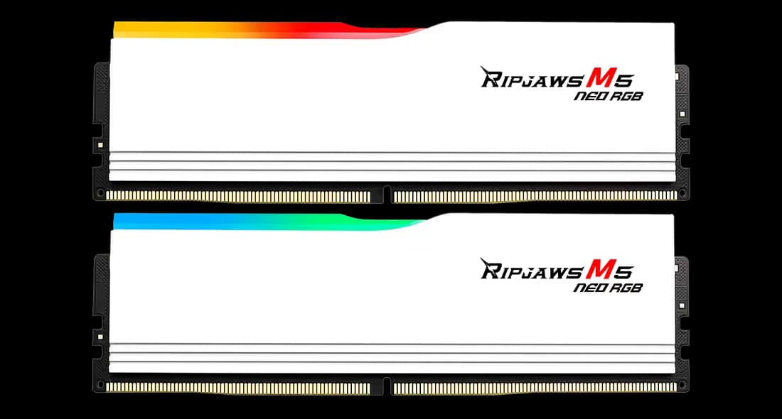 G.Skill Ripjaws M5 Neo RGB White DDR5-6000 CL30 96GB (2x48GB) image