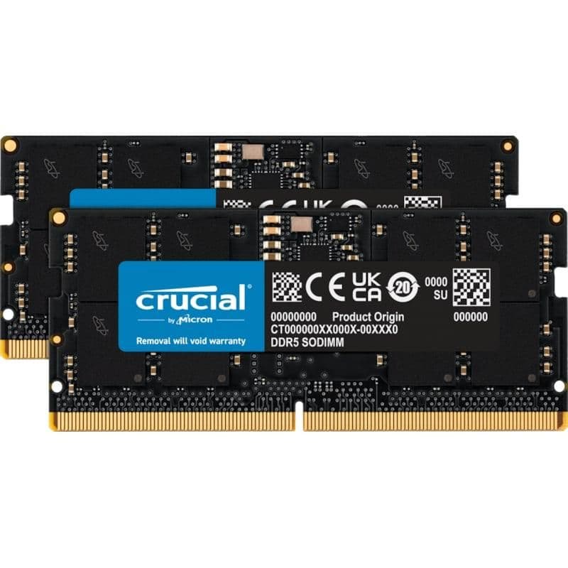 Crucial CT2K24G56C46S5 Black SODIMM DDR5-5600 CL46 48GB (2x24GB) main image