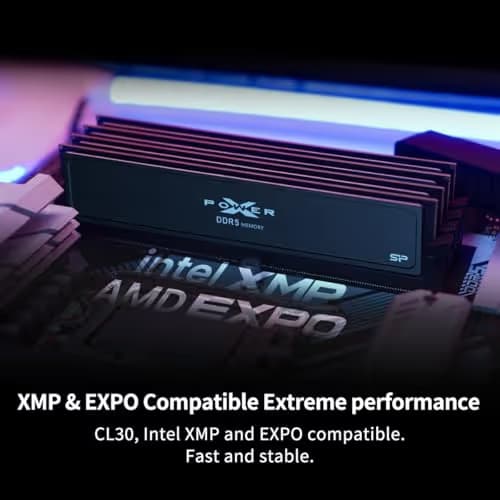 Silicon Power XPOWER Pulse Gaming Black DDR5-6000 CL38 64GB (2x32GB) image