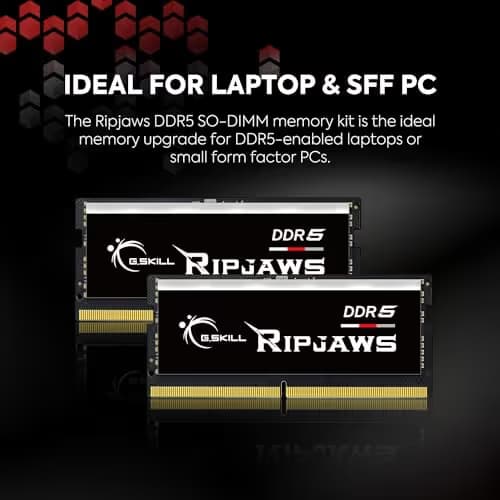 G.Skill Ripjaws Black / White SODIMM DDR5-5600 CL40 32GB (2x16GB) image