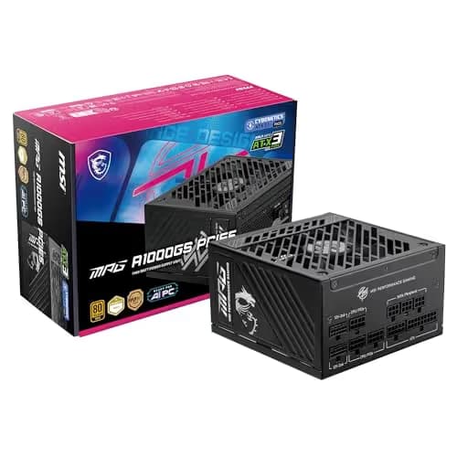 MSI MPG A1000GS PCIE5 Black 1000W Fully Modular 80+ Gold Certified ATX main image