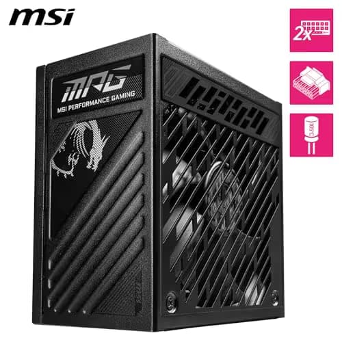 MSI MPG A1000GS PCIE5 Black 1000W Fully Modular 80+ Gold Certified ATX image