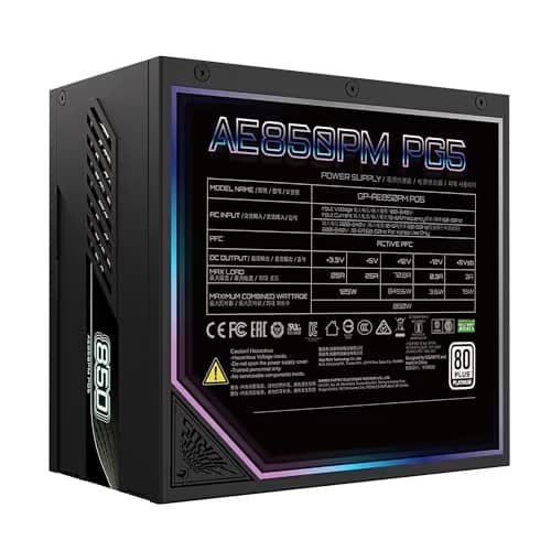 Gigabyte AORUS ELITE P850 Black 850W Fully Modular 80+ Platinum Certified image