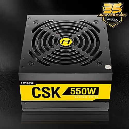 Antec CSK Black / Yellow 550W Non-Modular 80+ Bronze Certified ATX image