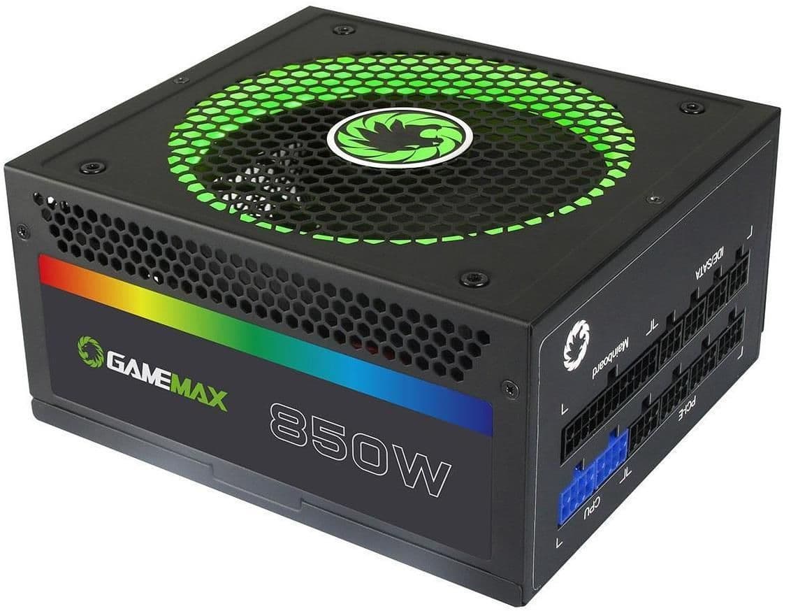 GameMax RGB Rainbow Black 850W Fully Modular 80+ Gold main image