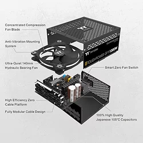 Thermaltake Toughpower GF1 - TT Premium 1000W Fully Modular 80+ Gold Certified image