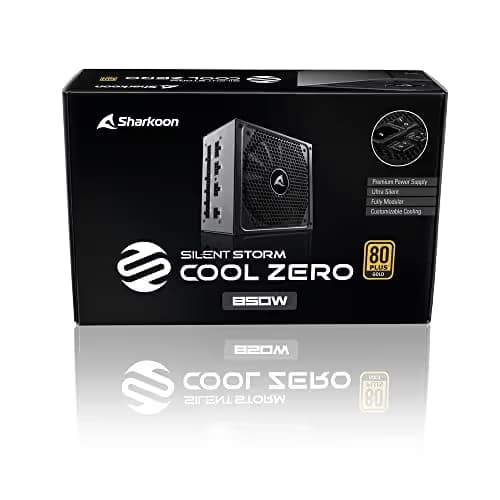 SHARKOON SilentStorm Cool Zero Black 850W Fully Modular 80+ Gold Certified image