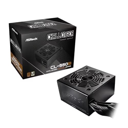 ASRock Challenger CL-550B Black 550W Non-Modular 80+ Bronze Certified image