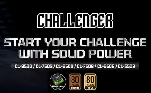 ASRock Challenger CL-550B Black 550W Non-Modular 80+ Bronze Certified image