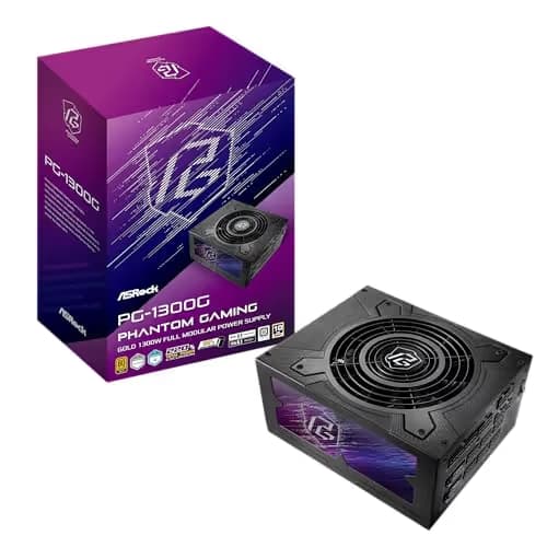 ASRock Phantom Gaming PG-1300G Black 1300W Fully Modular 80+ Gold Certified image
