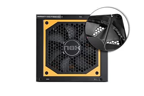 NOX URANO VX Black / Orange 650W Non-Modular 80+ Bronze Certified image