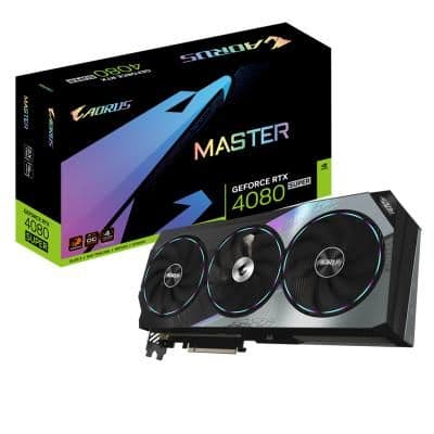 Gigabyte AORUS MASTER GeForce RTX 4080 SUPER 16GB GDDR6X Black image