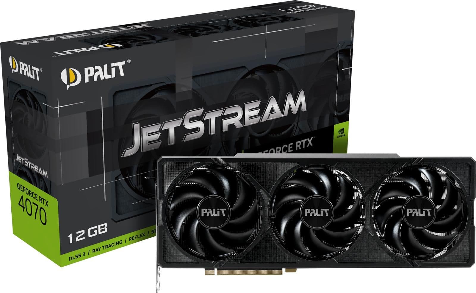 Palit GeForce RTX 4070 JetStream 12GB GDDR6X Black main image