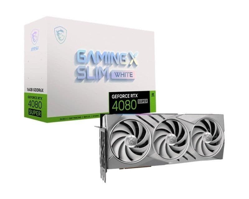 MSI GAMING X SLIM GeForce RTX 4080 SUPER 16GB GDDR6X White main image
