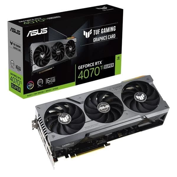 Asus TUF GAMING GeForce RTX 4070 Ti SUPER 16GB GDDR6X Black main image