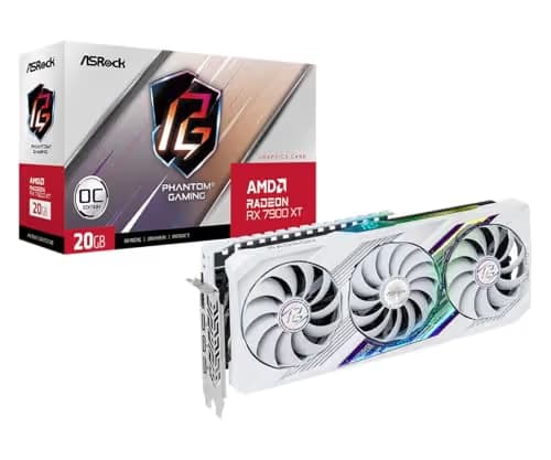 ASRock Radeon RX 7900 XT Phantom Gaming OC 20GB GDDR6 White main image
