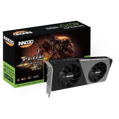 Inno3D Twin X2 GeForce RTX 4070 Ti SUPER 16GB GDDR6X Black/Silver main image