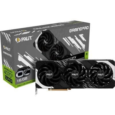 Palit GeForce RTX 4070 Ti SUPER GamingPro OC 16GB GDDR6X Black / Silver main image