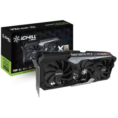 Inno3D iChill X3 GeForce RTX 4080 SUPER 16GB GDDR6X Black / Silver image