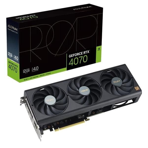 Asus ProArt GeForce RTX 4070 12GB GDDR6X Black image