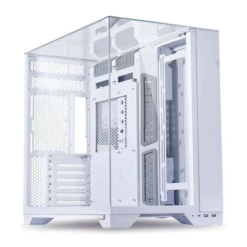 Lian Li O11 Vision ATX Mid Tower White Tempered Glass Side Panel main image