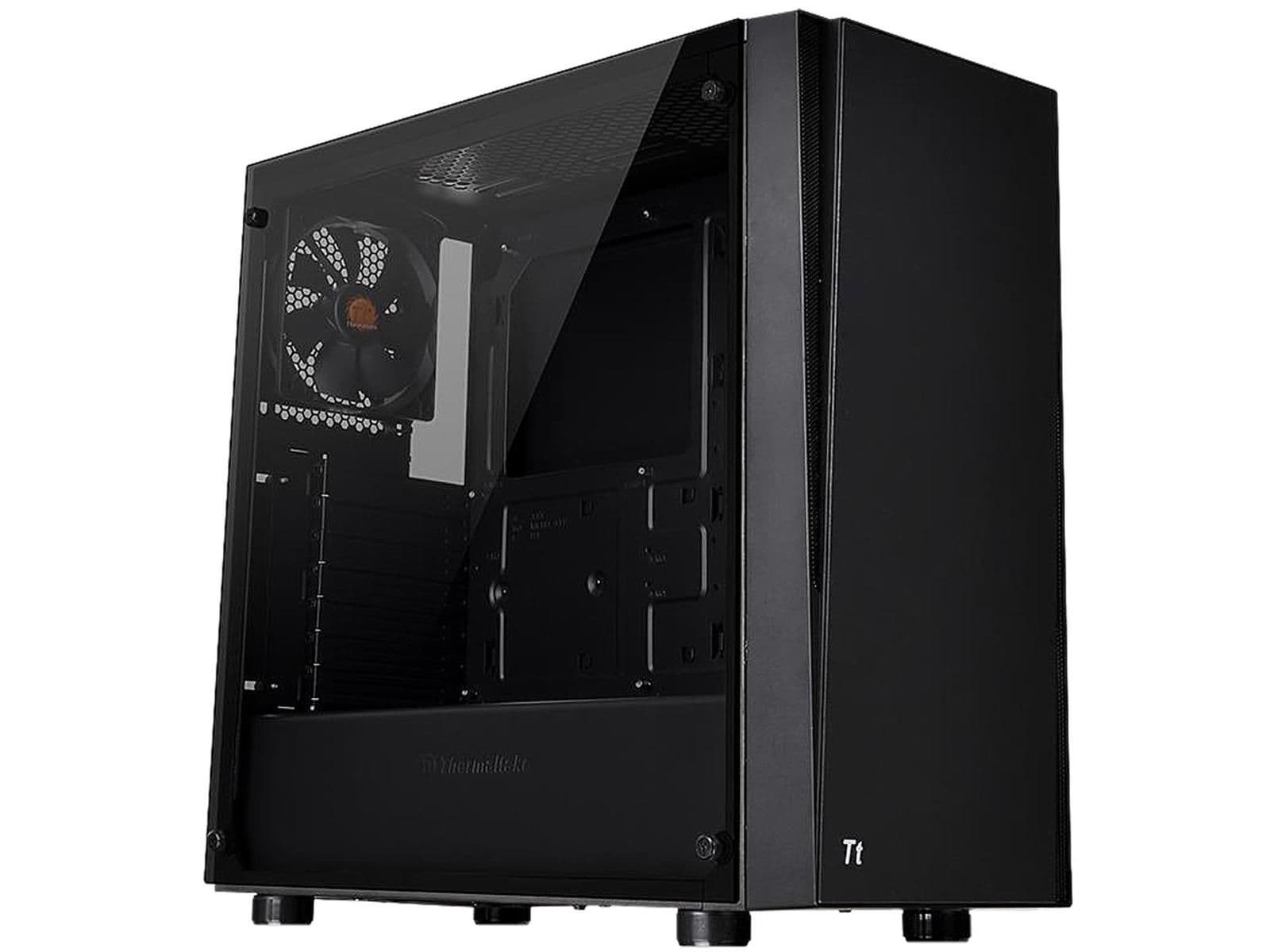 Thermaltake Versa J21 ATX Mid Tower Black with Tempered Glass Side Panel and USB 3.2 Gen 1 Type-A, USB 2.0 Type-A main image