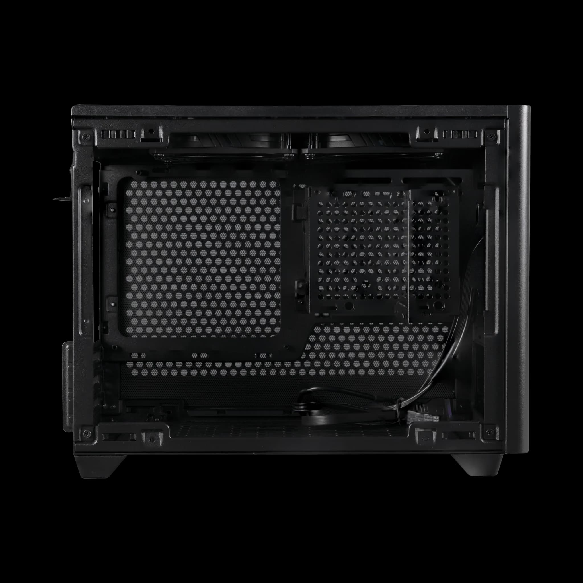 Cooler Master MasterBox NR200P Mini-ITX Desktop Black Tempered Glass Side Panel image