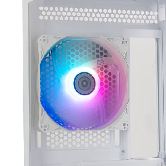 Silverstone FARA 514X ATX Mid Tower White Tempered Glass Side Panel image