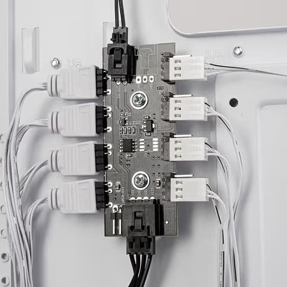 Silverstone FARA 514X ATX Mid Tower White Tempered Glass Side Panel image