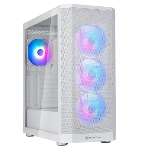 Silverstone FARA 514X ATX Mid Tower White Tempered Glass Side Panel main image