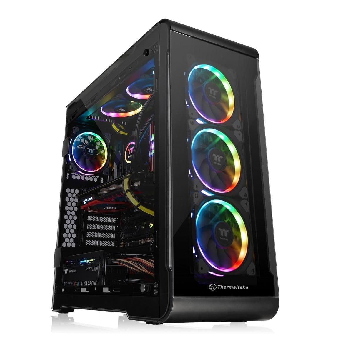 Thermaltake View 32 TG ATX Mid Tower Black with Acrylic Side Panel, USB 3.2 Gen 1 Type-A, USB 2.0 Type-A main image