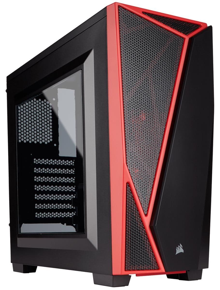 Corsair Carbide Series SPEC-04 ATX Mid Tower Black / Red Acrylic Side Panel image