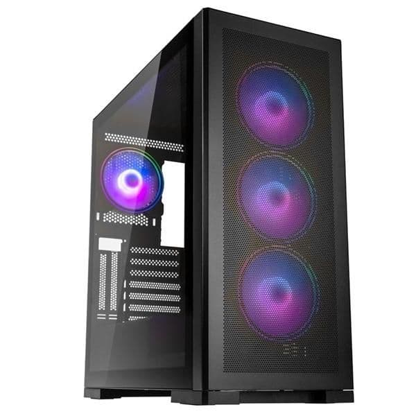 KOLINK Unity Meshbay ARGB ATX Mid Tower Black with Tempered Glass Side Panel and USB 3.2 Gen 1 Type-A, USB 2.0 Type-A main image