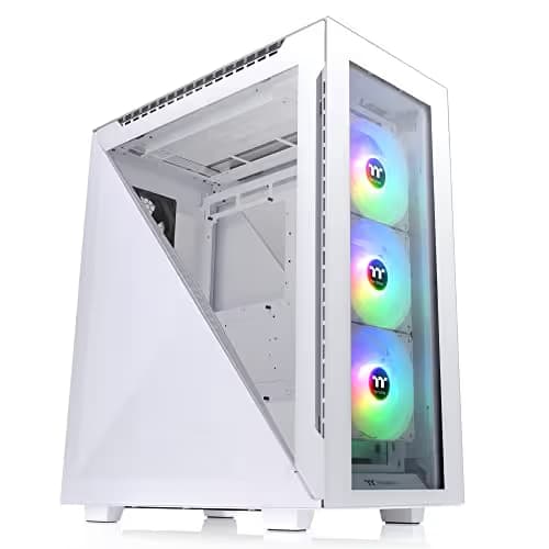 Thermaltake Divider 500 ATX Mid Tower Snow Tempered Glass ARGB image
