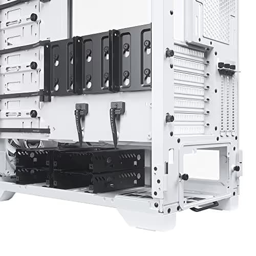 Phanteks Eclipse P600S ATX Mid Tower White Tempered Glass Side Panel, USB 3.2 Gen 2 Type-C, USB 3.2 Gen 1 Type-A Front Panel image